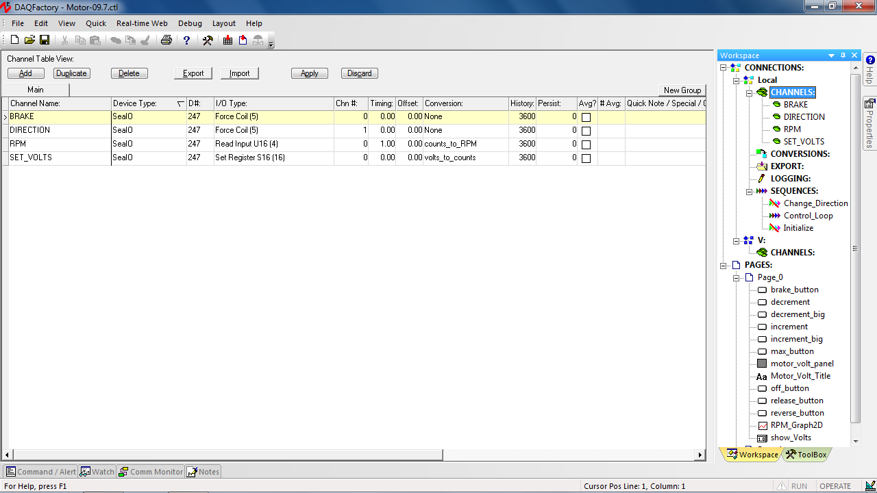 Image: DAQFactory Channels: Sealevel Hardware I/O Points