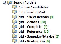 Outlook Search Folders