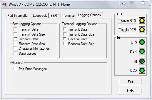 WinSSD logging