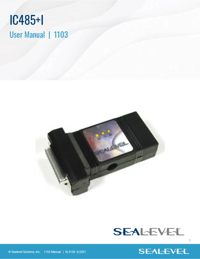 Sealevel IC485+I User Manual