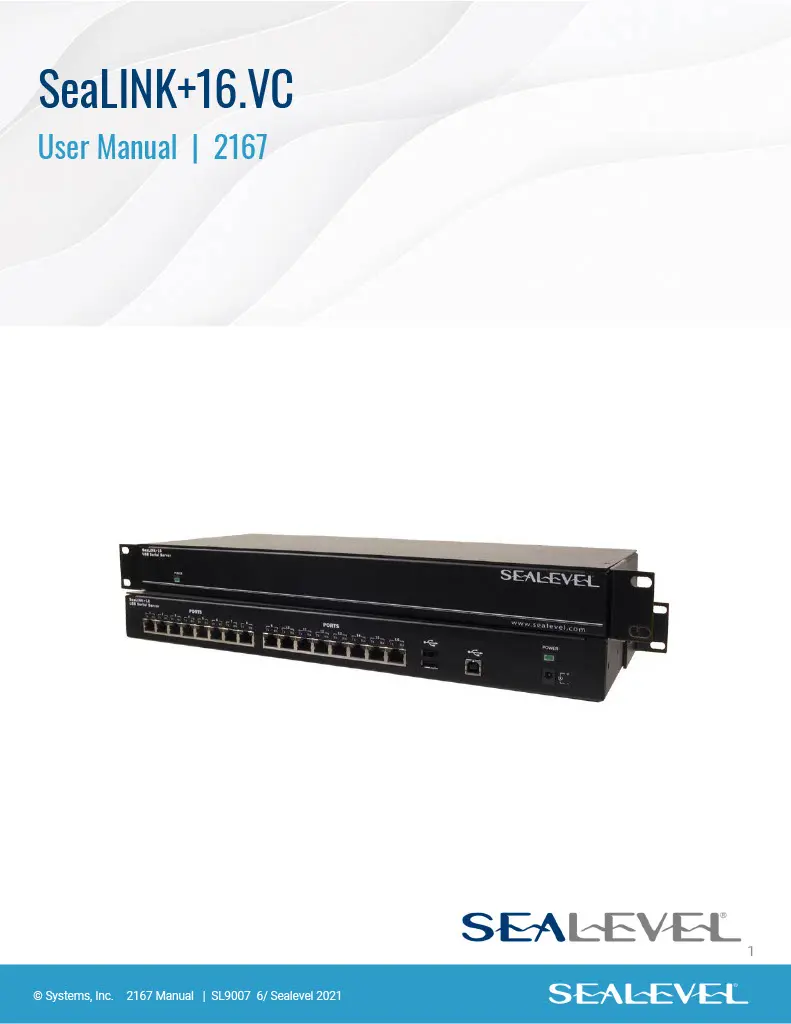 Sealevel 2167 user manual