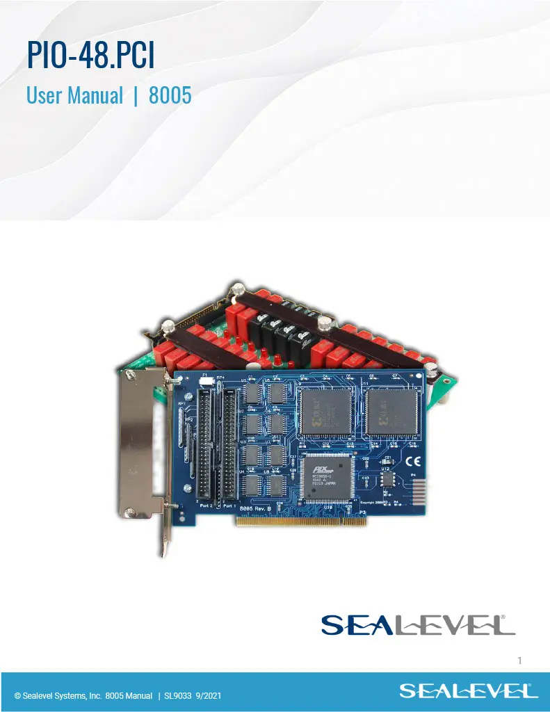 Sealevel PIO-48.PCI User Manual