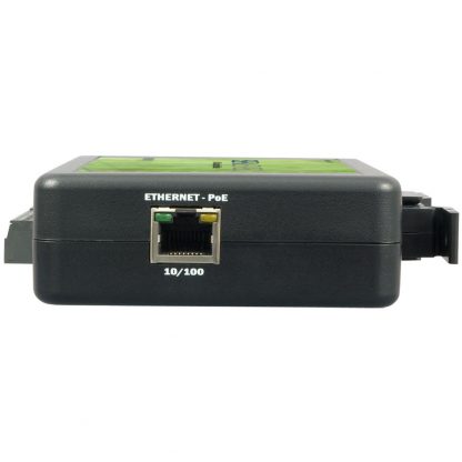 eI/O-110PoE Right View w/ Power Over Ethernet Port