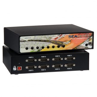 USB to 8-Port RS-232, RS-422, RS-485 DB9 Serial Interface Adapter