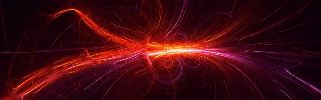Laser beams interacting with one another