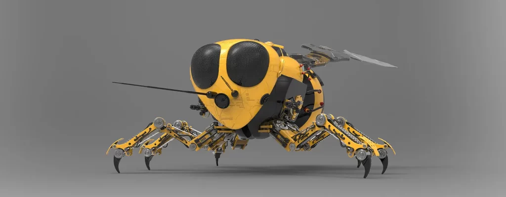 A bumblebee shaped drone